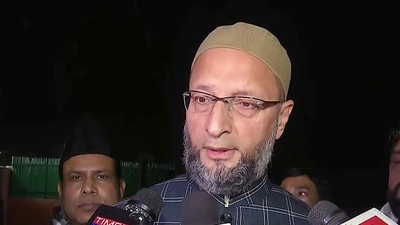 Asaduddin Owaisi in New Delhi after his car was fired on near Meerut. (ANI) Asaduddin Owaisi in New Delhi after his car was fired on near Meerut. (ANI)