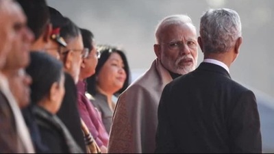 Prime Minister Narendra Modi with foreign minister Dr S Jaishankar. Prime Minister Narendra Modi with foreign minister Dr S Jaishankar.