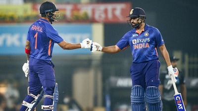 Rohit Sharma and K L Rahul (PTI) Rohit Sharma and K L Rahul (PTI)
