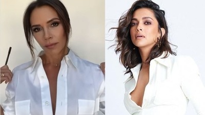 Victoria Beckham has shared pictures of Deepika Padukone on her Instagram account. Victoria Beckham has shared pictures of Deepika Padukone on her Instagram account. 