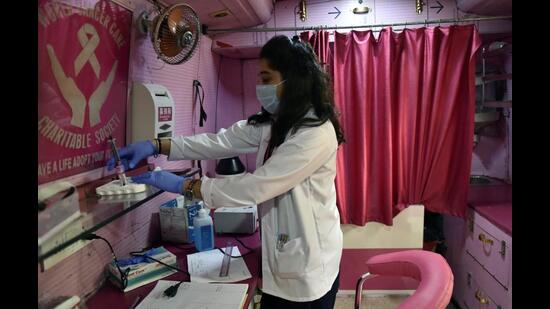 Young, college-going students, some of who are cancer survivors, are helping other patients battle the disease. (Photo by Mohd Zakir/HT (For representational purposes only))