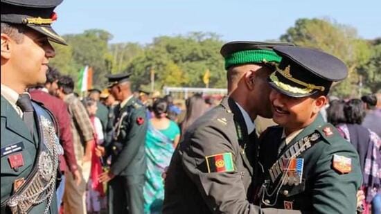 India has a long history of training Afghan cadets and officers. The Indian Army has taken some steps to help the Afghan personnel, including help with extending their visas and scholarships for further studies, psychological counselling, and facilitating their immigration to other countries. (HT FILE PHOTO.)