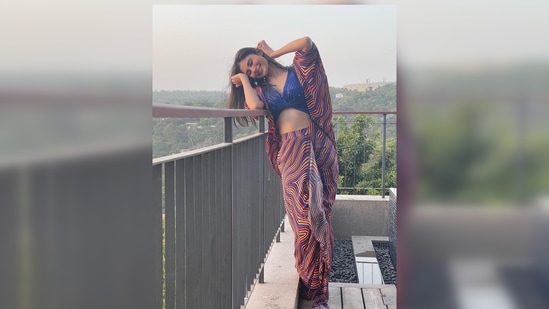 Sharing a slew of stills on her Instagram handle, she captioned one of her posts, "A life lived in love is never dull; happy happy…♥️🔱 Hari Om."(Instagram/@imouniroy)