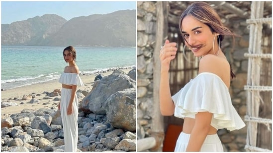 Manushi Chillar is freshly back from her trip in Oman. The actor recently visited Oman where she did it all – from playing badminton on the beach to cycling her way through Oman and exploring the city. A day back, Manushi shared a slew of pictures on her Instagram pictures and gave us fresh fashion goals. This time, it's just the sea, beach and Manushi in a stunning white co-ord set.(Instagram/@manushi_chhillar)
