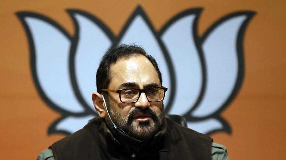 Union Minister of State for electronics and information technology Rajeev Chandrasekhar. (ANI) Union Minister of State for electronics and information technology Rajeev Chandrasekhar. (ANI)