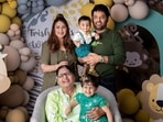 Kapil Sharma with his family. Kapil Sharma with his family.