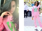 Shraddha Kapoor's  <span class='webrupee'>₹</span>4k pink NY loungewear style is for low-key, chill Valentine's Day&nbsp;