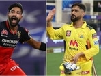 Mohammed Siraj (L) and MS Dhoni. Mohammed Siraj (L) and MS Dhoni.