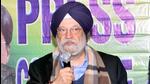 Union minister Hardeep Puri addressing media in Ludhiana on Saturday. (Gurpreet Singh/HT) Union minister Hardeep Puri addressing media in Ludhiana on Saturday. (Gurpreet Singh/HT)