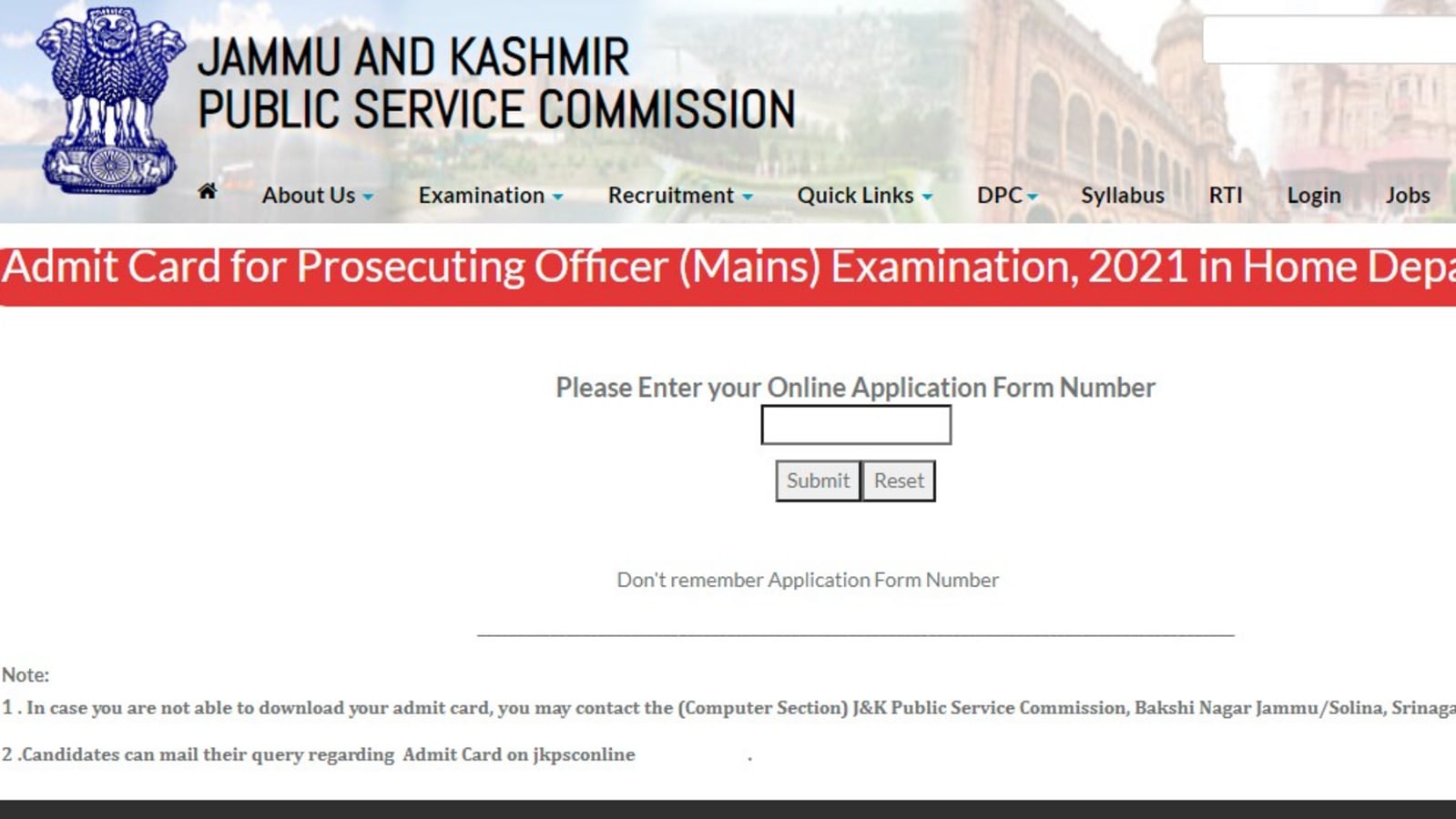 JKPSC PO Main admit cards released, here’s how to download hall tickets