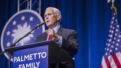 Former US Vice President Mike Pence. (Bloomberg)
