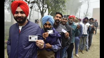 Dera Bassi also saw the highest voter turnout (76.06%) in the 2017 Punjab assembly elections, followed by Kharar with 72.93% and Mohali with 66.39%. (HT File Photo) Dera Bassi also saw the highest voter turnout (76.06%) in the 2017 Punjab assembly elections, followed by Kharar with 72.93% and Mohali with 66.39%. (HT File Photo)