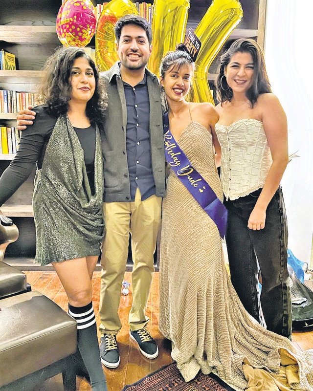 Sejal Kumar (with the birthday sash) says time management is key to having a personal life.