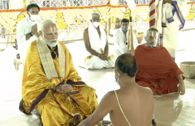 PM Modi in Hyderabad.