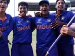 India U19 players after winning the U19 World Cup 2022