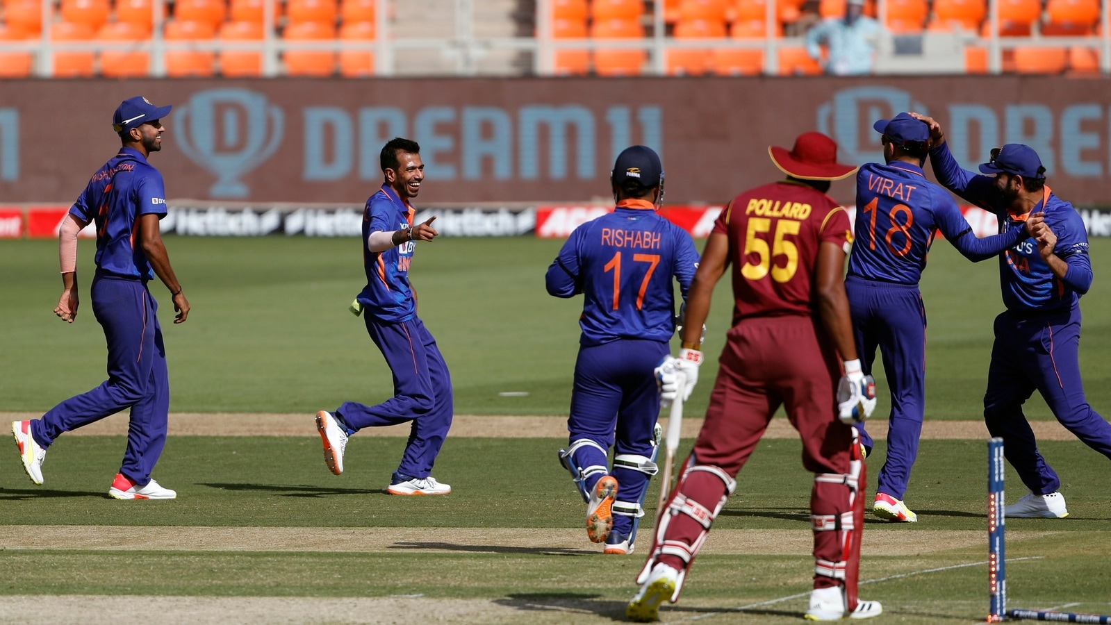 India vs West Indies 1st ODI: Action in images