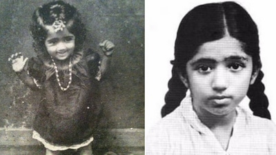 Lata Mangeshkar childhood pictures. (Source: Facebook/Wikimedia Commons) Lata Mangeshkar childhood pictures. (Source: Facebook/Wikimedia Commons)