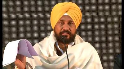 Chief minister Charanjit Singh Channi . (ANI)