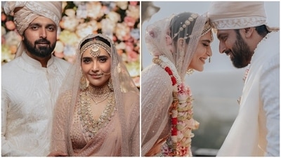 What Karishma Tanna and husband Varun Bangera wore for dreamy wedding: All pics from wedding album inside What Karishma Tanna and husband Varun Bangera wore for dreamy wedding: All pics from wedding album inside