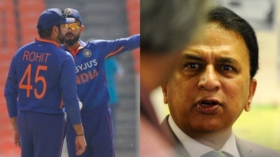 Rohit Sharma and Virat Kohli; Sunil Gavaskar