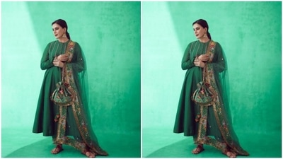 Kirti played muse to the fashion designer house Torani and picked an ethnic ensemble for the pictures. (Instagram/@iamkirtikulhari)