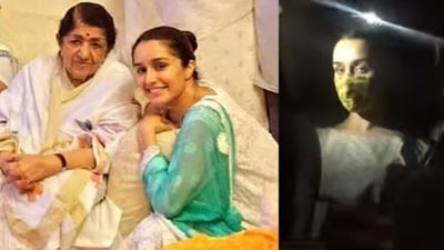 Shraddha Kapoor visited the Breach Candy Hospital to enquire about Lata Mangeshkar's health on Saturday. Shraddha Kapoor visited the Breach Candy Hospital to enquire about Lata Mangeshkar's health on Saturday. 