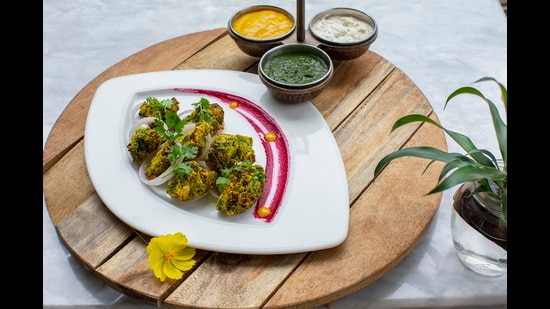 Sarson Ke Phool, a recipe by chef Rajesh Wadhwa.