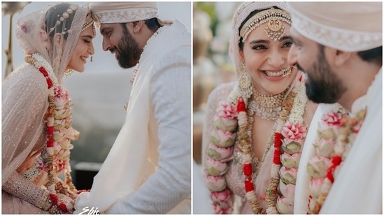 Karishma and Varun in Falguni Shane Peacock.