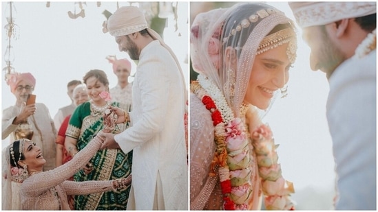 Karishma chose heavy and minimalistic jewellery.&nbsp;