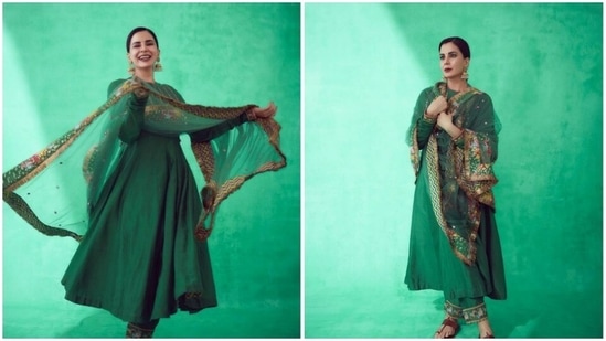 Kirti Kulhari is currently basking in the success of her recently-released web series Human. The actor, who is busy with the promotions of the web-series, shared a slew of pictures from one of her recent fashion photoshoots on her Instagram profile and it is turning the photo-sharing application into hues of green.(Instagram/@iamkirtikulhari)