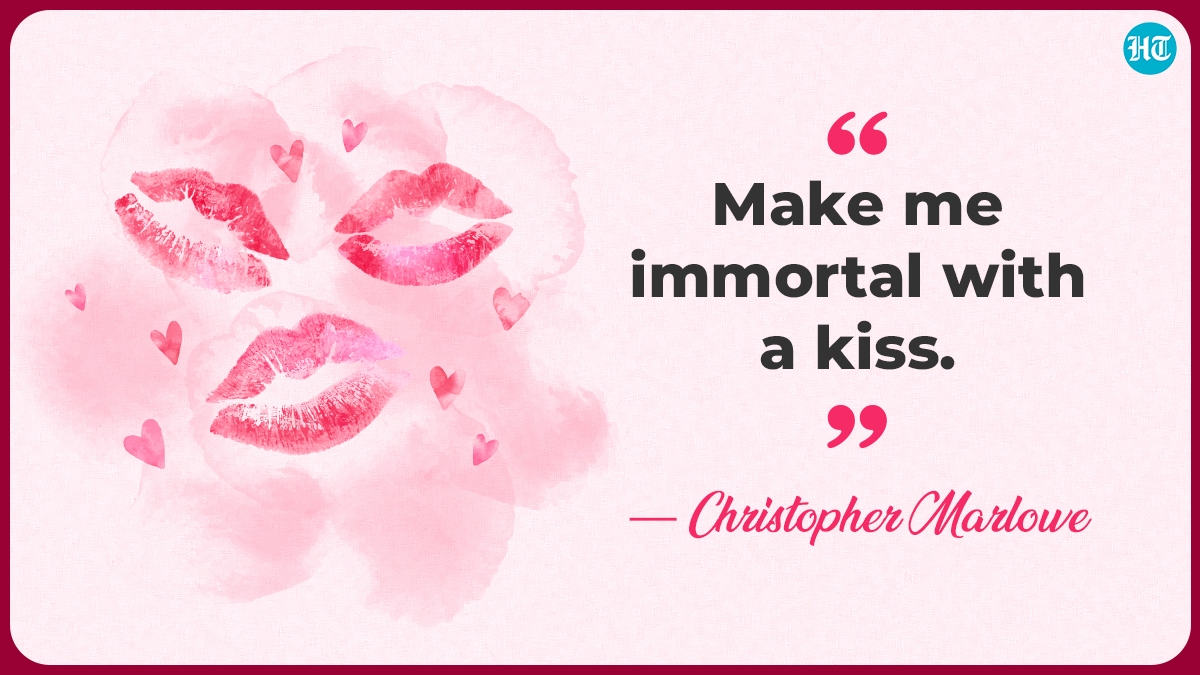 Happy Kiss Day 2022: “Make me immortal with a kiss.” Happy Kiss Day 2022: “Make me immortal with a kiss.”