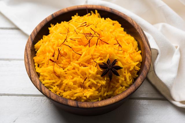 Sweet rice with saffron and dry fruits is made in almost every household during the festival. (Shutterstock) Sweet rice with saffron and dry fruits is made in almost every household during the festival. (Shutterstock)
