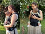 Dia Mirza with son. Dia Mirza with son. 