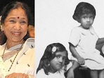 Lata Mangeshkar with Asha Bhosle. Lata Mangeshkar with Asha Bhosle. 