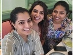 Samantha Ruth Prabhu with her friends Neerajaa Kona and Varalaxmi Sarathkumar. Samantha Ruth Prabhu with her friends Neerajaa Kona and Varalaxmi Sarathkumar.