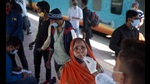 Experts have attributed the decline in numbers to less number of tests conducted on Sunday. (Satish Bate/HT PHOTO) Experts have attributed the decline in numbers to less number of tests conducted on Sunday. (Satish Bate/HT PHOTO)