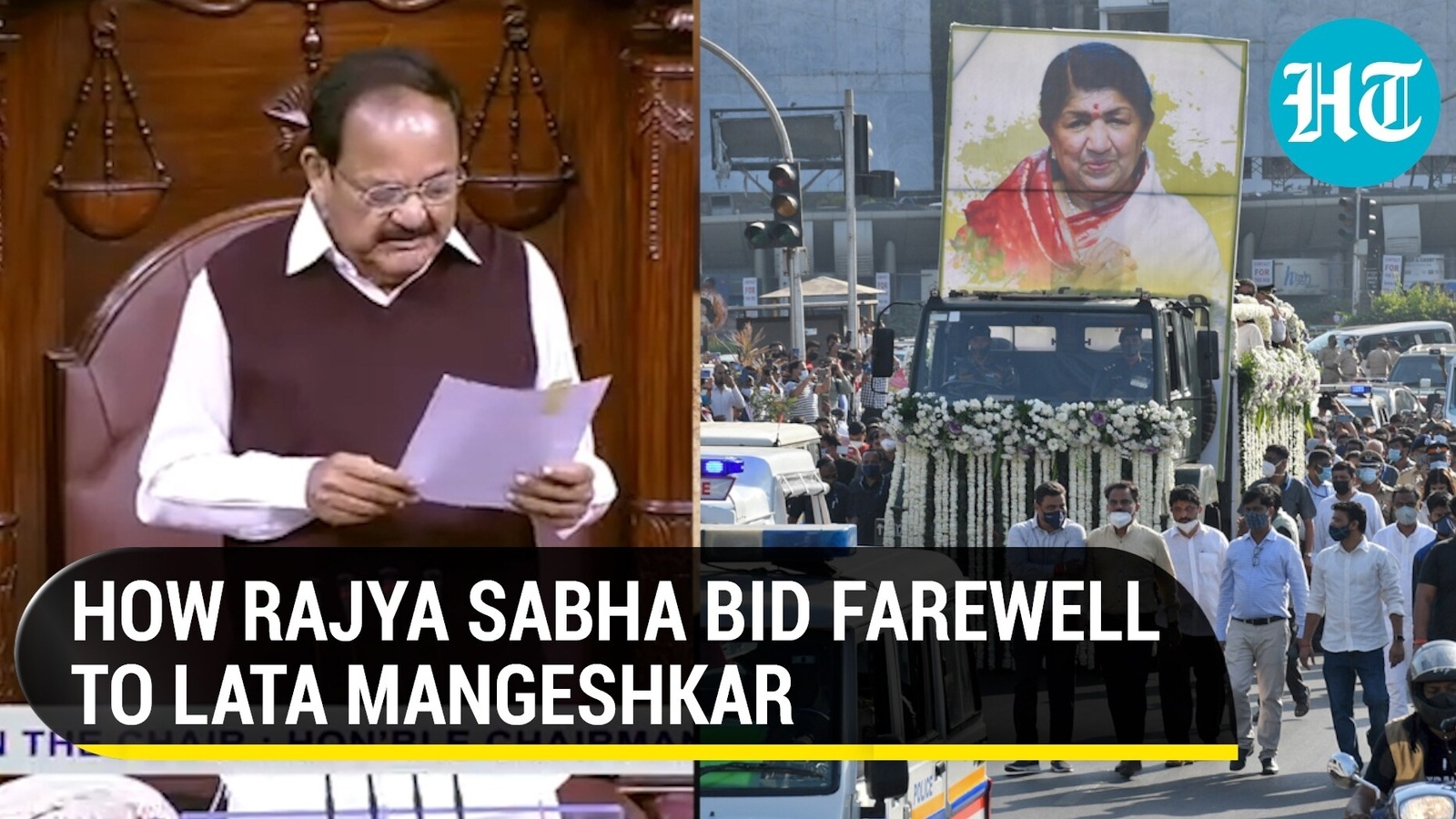 Watch Rajya Sabha's heartfelt tribute to India’s nightingale Lata Mangeshkar