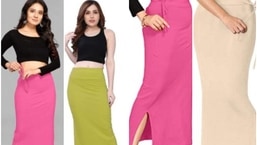 Flare Saree Shape wear Petticoat Skirts for Women Cotton Blended