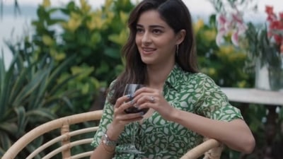 Ananya Panday in a still from her upcoming film Gehraiyaan. Ananya Panday in a still from her upcoming film Gehraiyaan.