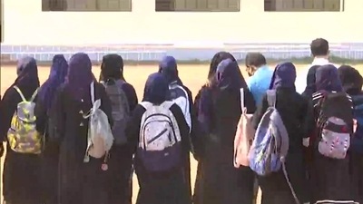 Earlier in the day, two persons were arrested for carrying a knife near the protesting students. Earlier in the day, two persons were arrested for carrying a knife near the protesting students.