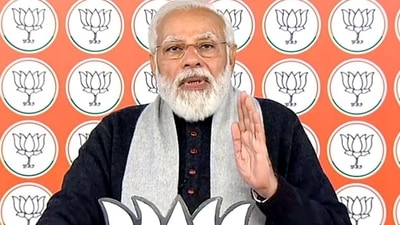 Prime Minister Modi addresses virtual rally (ANI) Prime Minister Modi addresses virtual rally (ANI)