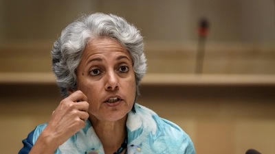 Soumya Swaminathan added that hybrid immunity is the best way to fight covid. Hybrid immunity is acquired when a person gets affected by covid and also is vaccinated. (Fabrice Coffrini/Pool via REUTERS)