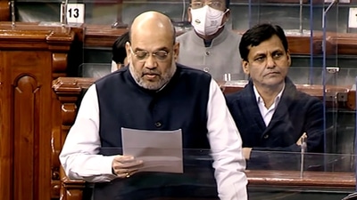 Union home minister Amit Shah speaks in Lok Sabha during the Winter Session of Parliament, in New Delhi. (ANI) Union home minister Amit Shah speaks in Lok Sabha during the Winter Session of Parliament, in New Delhi. (ANI)