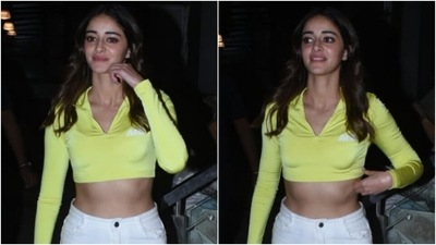 Ananya Panday's crop top and joggers for Gehraiyaan special screening costs ₹6k: Pics inside Ananya Panday's crop top and joggers for Gehraiyaan special screening costs ₹6k: Pics inside