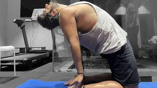 Ustrasana or Camel Pose. Ustrasana or Camel Pose. 