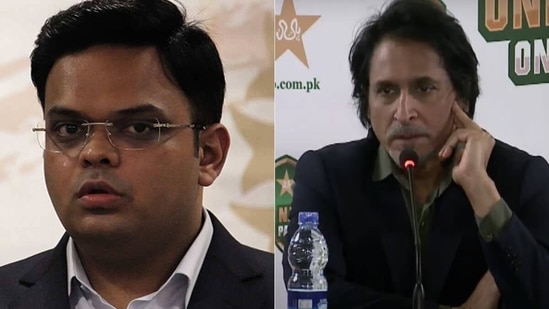 BCCI secretary Jay Shah; PCB chief Ramiz Raja