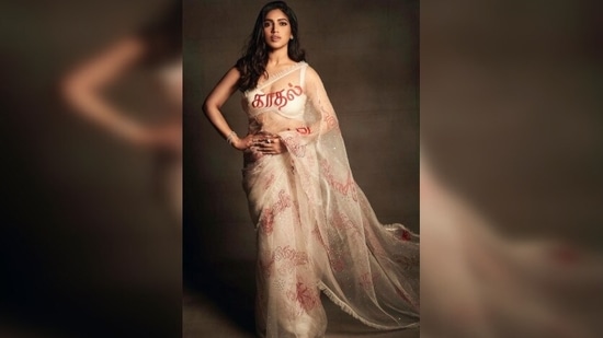 Bhumi Pednekar serves a wedding must have for bridesmaids in jaw-dropping bralette  blouse and statement saree: All pics