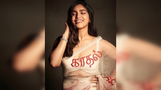 The official Instagram page of Abu Jani Sandeep Khosla also shared Bhumi Pednekar's pictures in ‘The Love’ saree and captioned it, “Love. The most beautiful word in any Language. Love is Universal. Love is for all. Without exception..”(Instagram/@abujanisandeepkhosla)