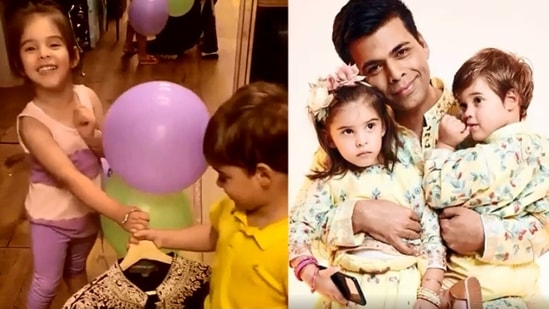 Karan Johar's kids turned five on Monday.&nbsp;