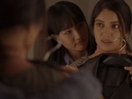Chum Darang and Bhumi Pednekar in Badhaai Do.